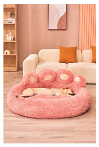Washable Plush Dog Sofa Bed – Small, Medium & Large Dog