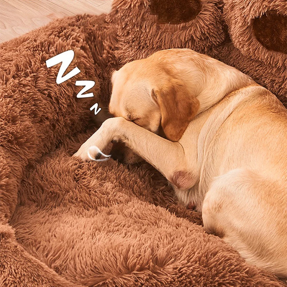 Washable Plush Dog Sofa Bed – Small, Medium & Large Dog
