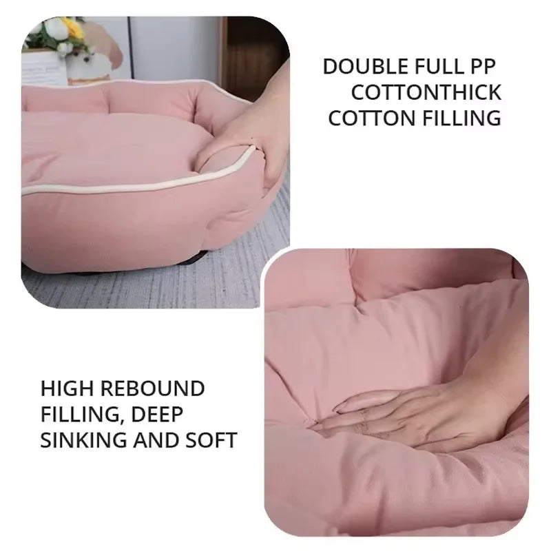 Large Dog Sofa Bed – Winter Warm Pet Cushion & Sleeping Mat