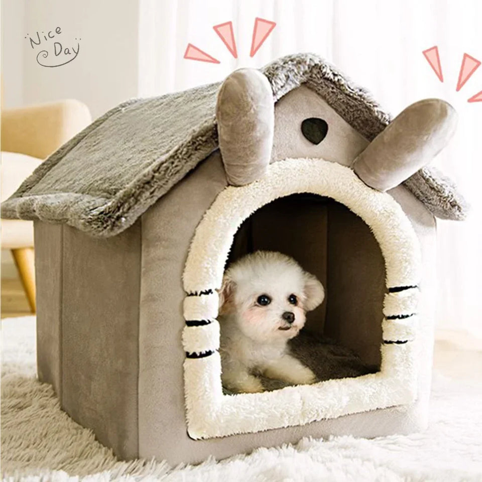 Folding Dog House, Bed & Winter Kennels for Small & Medium Dogs