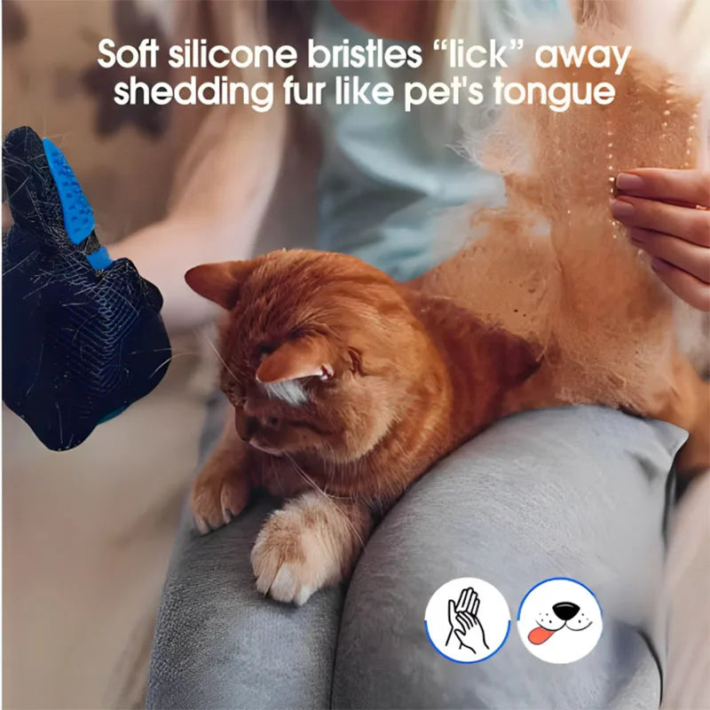 Pet Hair Grooming Glove – Hair Remover Tool