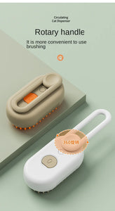 3-in-1 Electric Pet Steam Brush – Cat & Dog Grooming Comb, Hair Removal  Tool