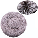Round Calming Dog Bed  – Plush Washable Pet Sofa For Dogs