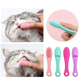 Soft Pet Finger Brush – Dog & Cat Toothbrush for Tear Stains