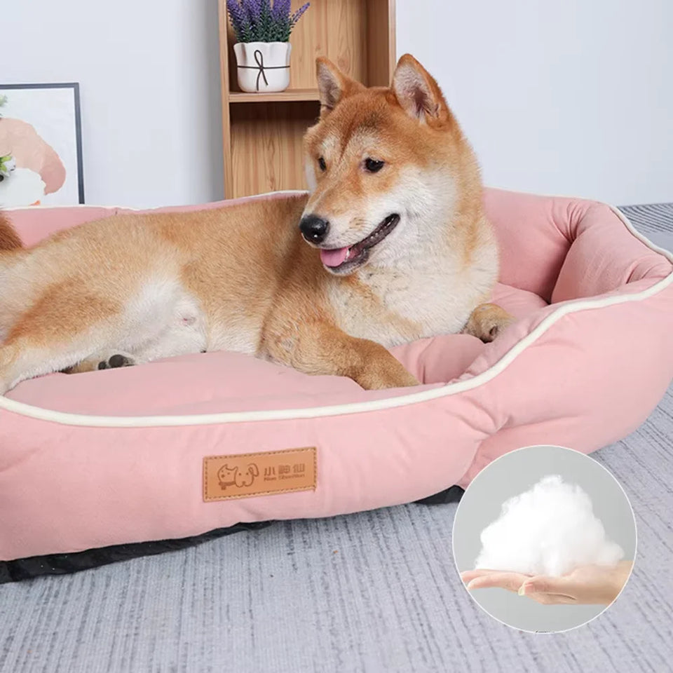 Large Dog Sofa Bed – Winter Warm Pet Cushion & Sleeping Mat