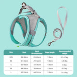Adjustable Puppy Harness & Leash Set – Small Dogs,, French Bulldog, Chihuahua Vest