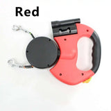 Dual Dog Leash with Tangle-Free Swivel & LED Light