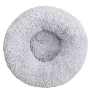Round Calming Dog Bed  – Plush Washable Pet Sofa For Dogs