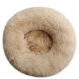 Round Calming Dog Bed  – Plush Washable Pet Sofa For Dogs