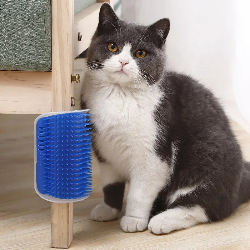 Cat Corner Self-Grooming Brush – Hair Remover & Scratcher