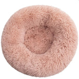 Round Calming Dog Bed  – Plush Washable Pet Sofa For Dogs