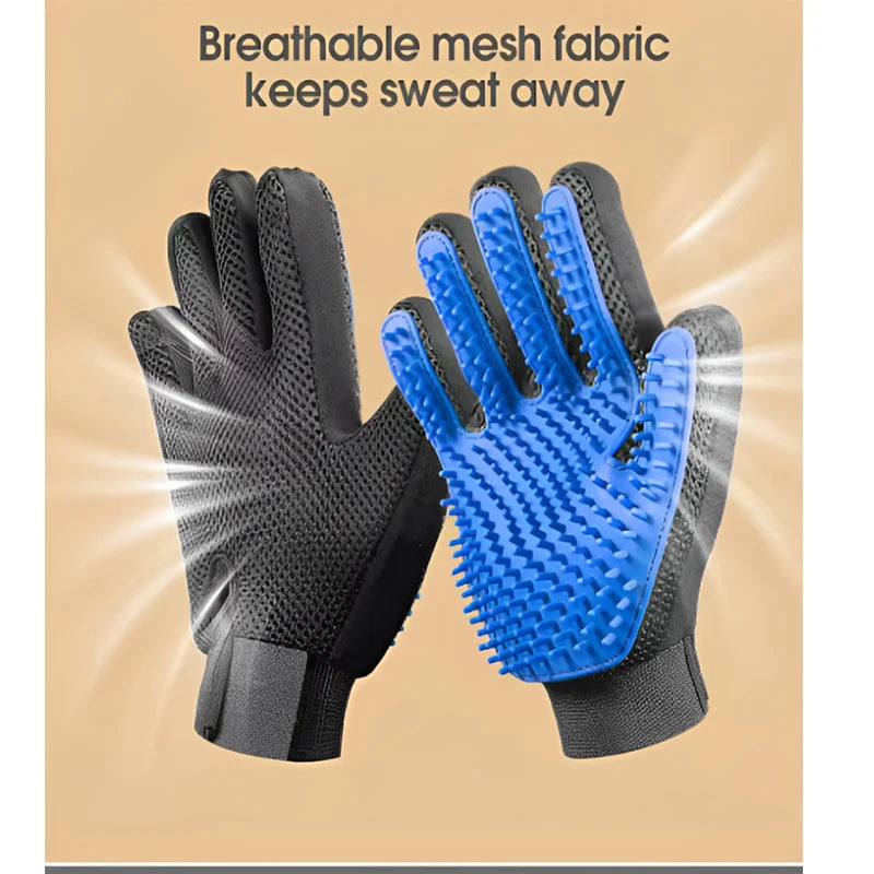 Pet Hair Grooming Glove – Hair Remover Tool