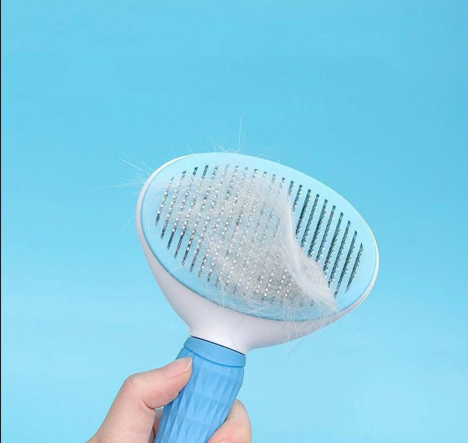 Pet Hair Brush & Grooming Comb – Stainless Steel Dog & Cat Brush