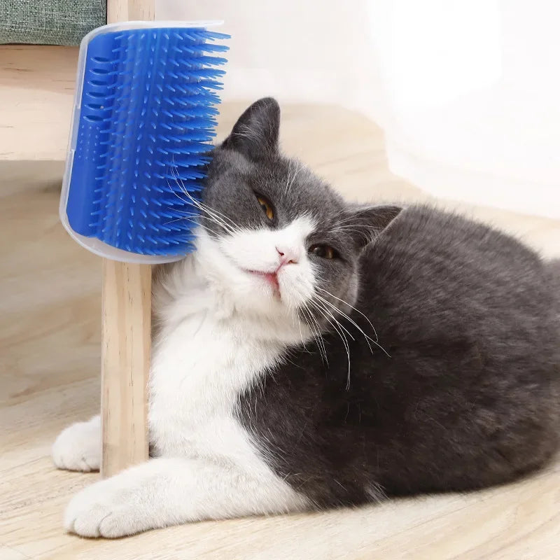 Cat Corner Self-Grooming Brush – Hair Remover & Scratcher