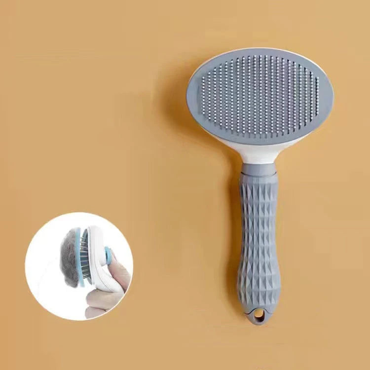 Pet Hair Brush & Grooming Comb – Stainless Steel Dog & Cat Brush