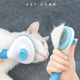 Pet Hair Brush & Grooming Comb – Stainless Steel Dog & Cat Brush