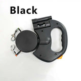 Dual Dog Leash with Tangle-Free Swivel & LED Light