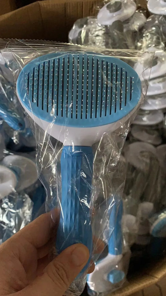 Pet Hair Brush & Grooming Comb – Stainless Steel Dog & Cat Brush