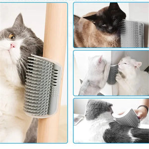 Cat Corner Self-Grooming Brush – Hair Remover & Scratcher
