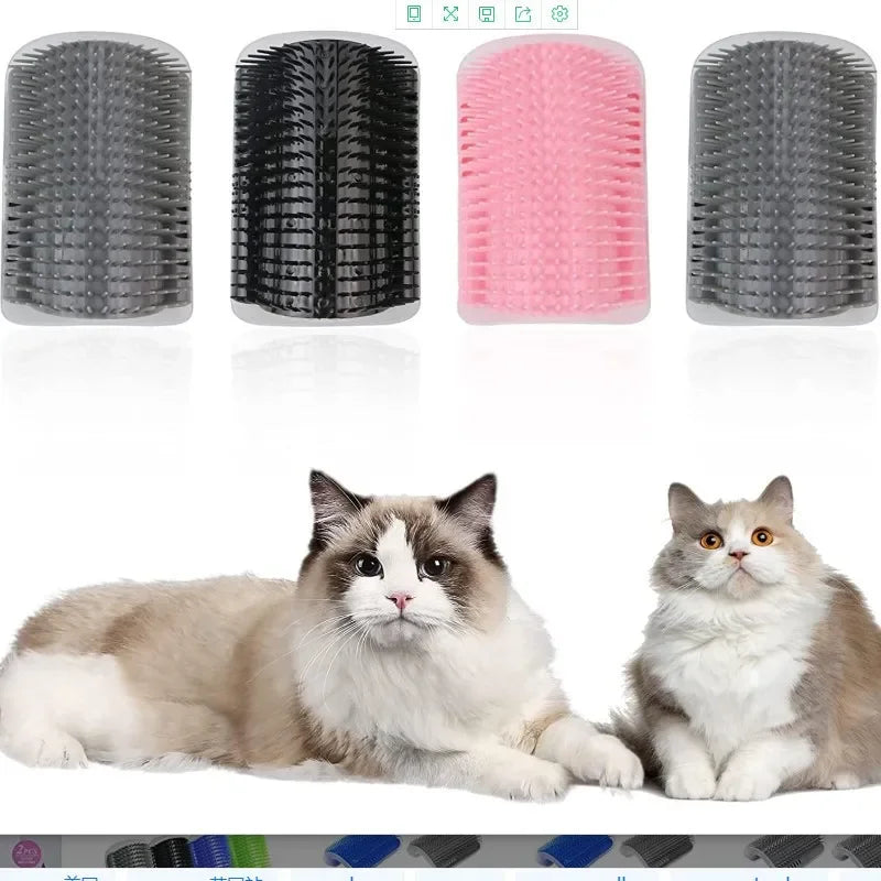 Cat Corner Self-Grooming Brush – Hair Remover & Scratcher