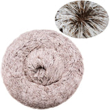 Round Calming Dog Bed  – Plush Washable Pet Sofa For Dogs