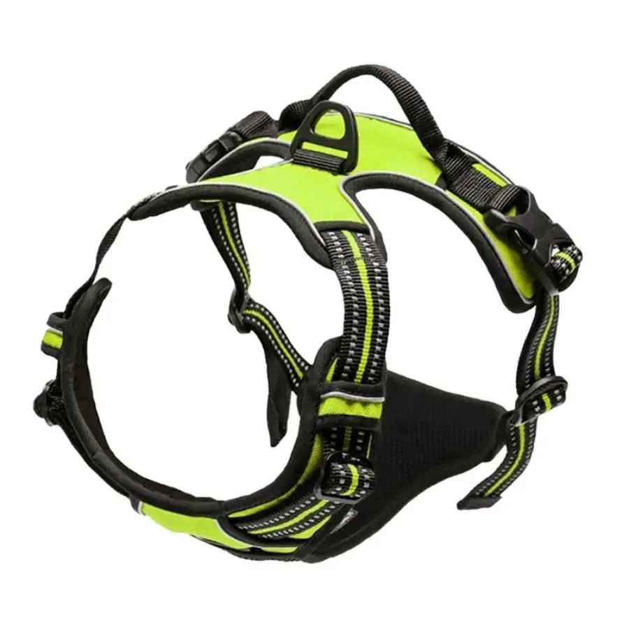Leather Dog Collar, Harness & Leash Set – Adjustable Puppy Accessories