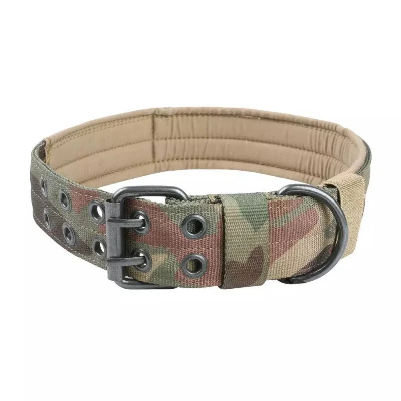 Adjustable Tactical Dog Collar – Reflective Nylon, Heavy Duty Training Collar