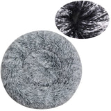 Round Calming Dog Bed  – Plush Washable Pet Sofa For Dogs