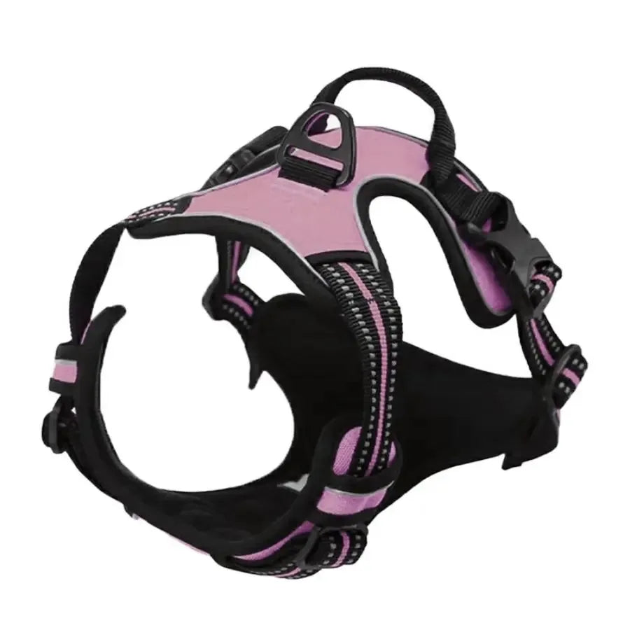 Leather Dog Collar, Harness & Leash Set – Adjustable Puppy Accessories