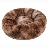 Round Calming Dog Bed  – Plush Washable Pet Sofa For Dogs