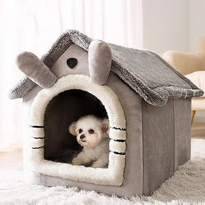 Folding Dog House, Bed & Winter Kennels for Small & Medium Dogs