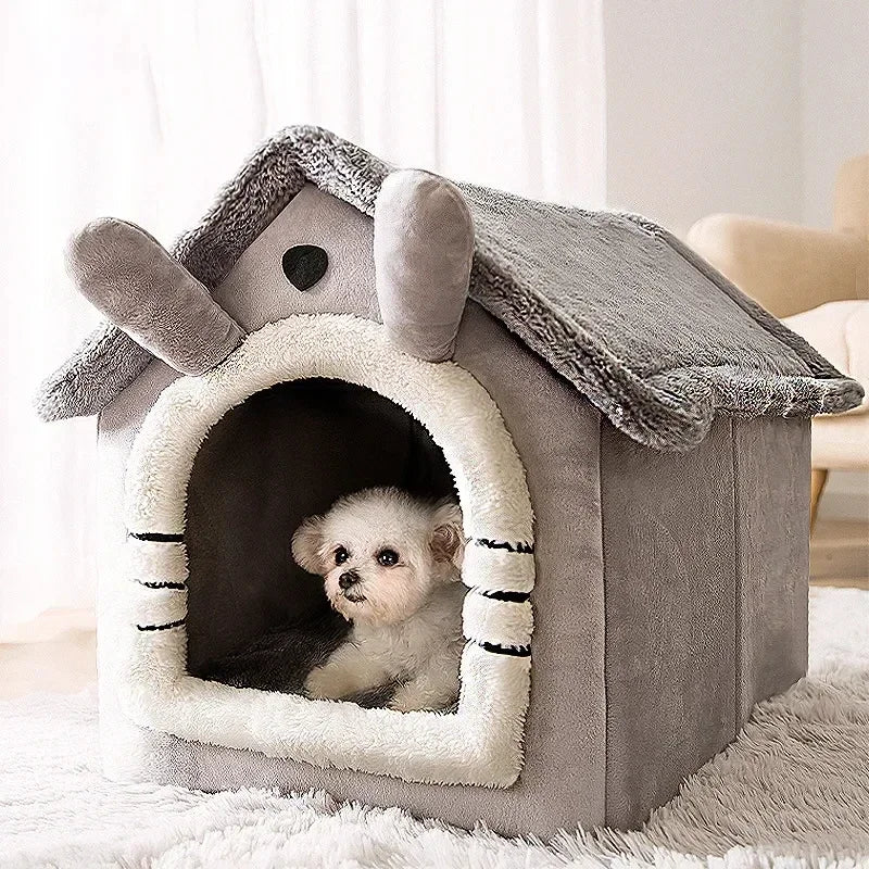 Folding Dog House, Bed & Winter Kennels for Small & Medium Dogs