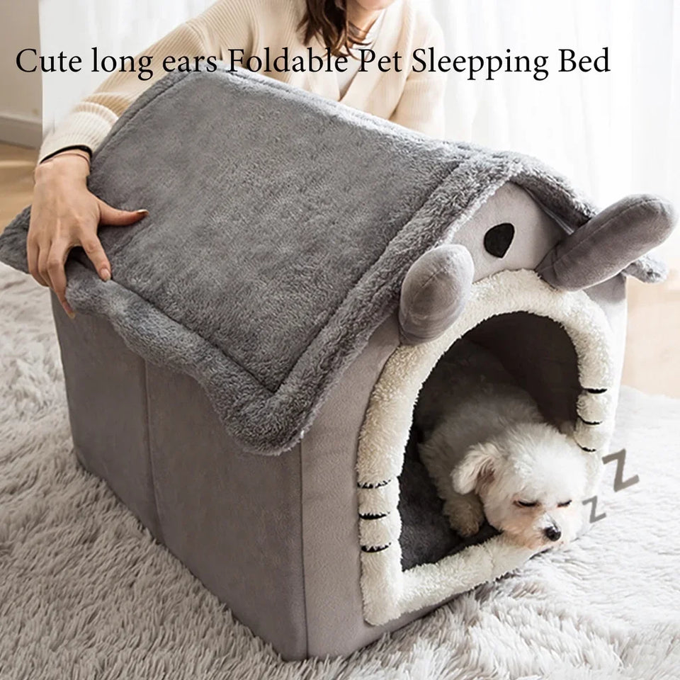 Folding Dog House, Bed & Winter Kennels for Small & Medium Dogs