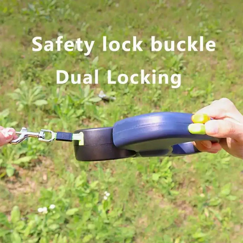 Dual Dog Leash with Tangle-Free Swivel & LED Light
