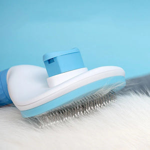 Pet Hair Brush & Grooming Comb – Stainless Steel Dog & Cat Brush