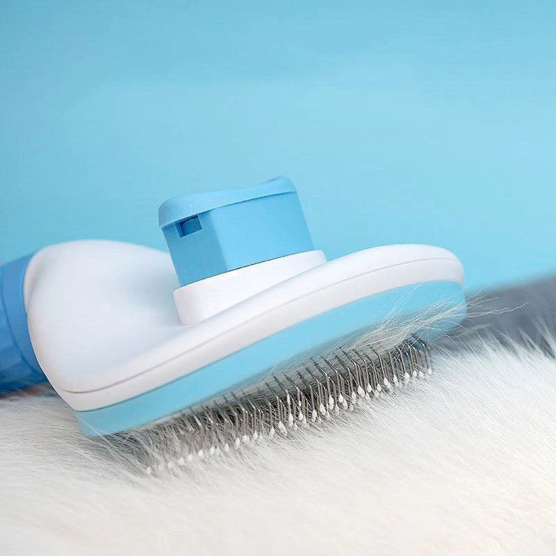 Pet Hair Brush & Grooming Comb – Stainless Steel Dog & Cat Brush