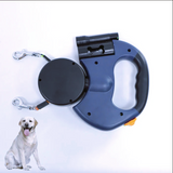 Dual Dog Leash with Tangle-Free Swivel & LED Light