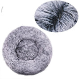 Round Calming Dog Bed  – Plush Washable Pet Sofa For Dogs