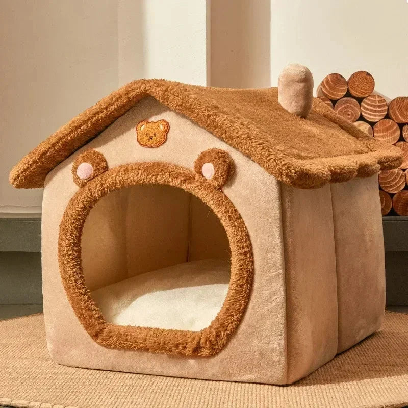 Folding Dog House, Bed & Winter Kennels for Small & Medium Dogs