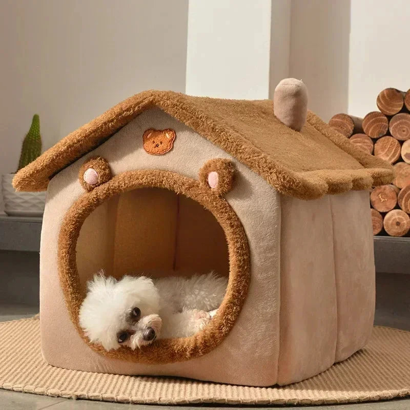Folding Dog House, Bed & Winter Kennels for Small & Medium Dogs