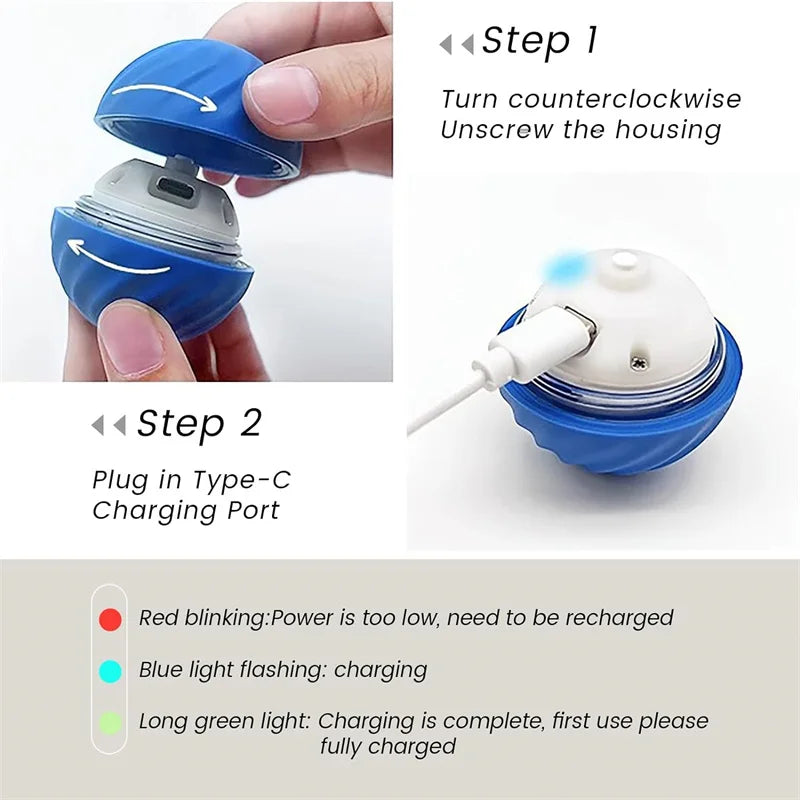 mart Interactive Dog Toy Ball – USB Rechargeable Pet Toy