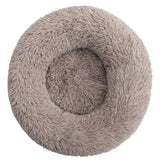 Round Calming Dog Bed  – Plush Washable Pet Sofa For Dogs