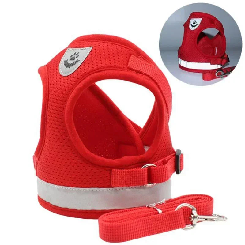 Adjustable Dog Harness with Leash – Vest Collar & Chest Strap