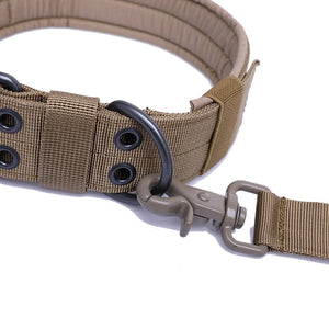 Adjustable Tactical Dog Collar – Reflective Nylon, Heavy Duty Training Collar