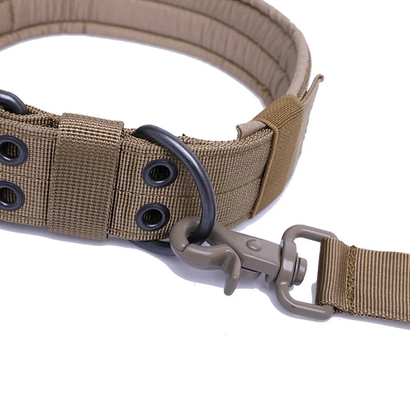 Adjustable Tactical Dog Collar – Reflective Nylon, Heavy Duty Training Collar