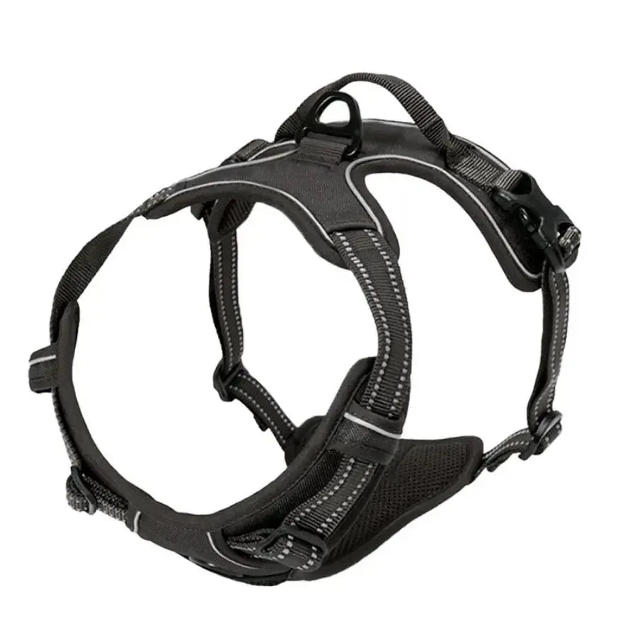Leather Dog Collar, Harness & Leash Set – Adjustable Puppy Accessories