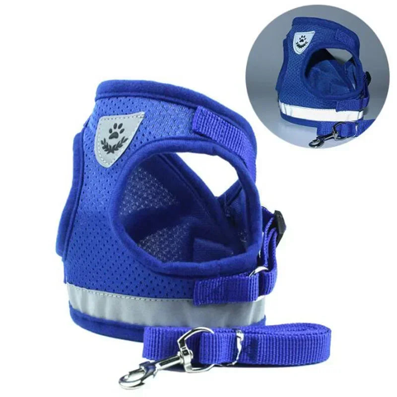 Adjustable Dog Harness with Leash – Vest Collar & Chest Strap